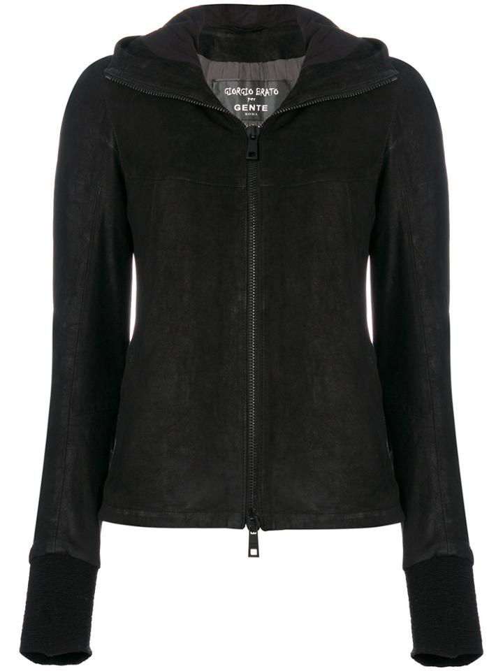 Giorgio Brato Slim-fit Hooded Jacket - Black