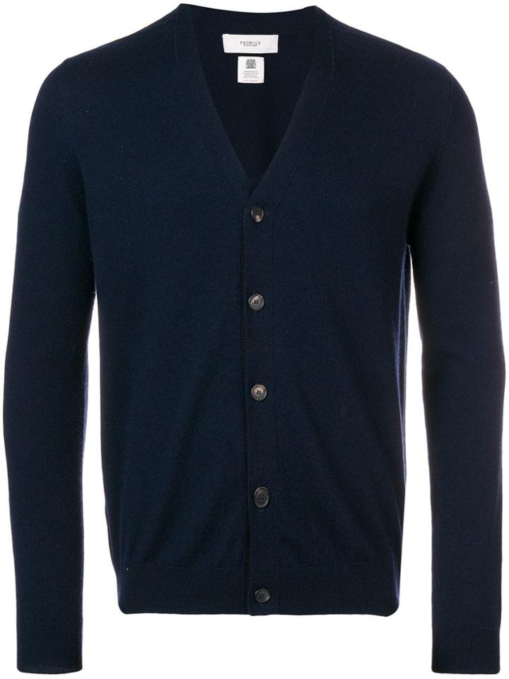 Pringle Of Scotland Fine Knit V-neck Cardigan - Blue