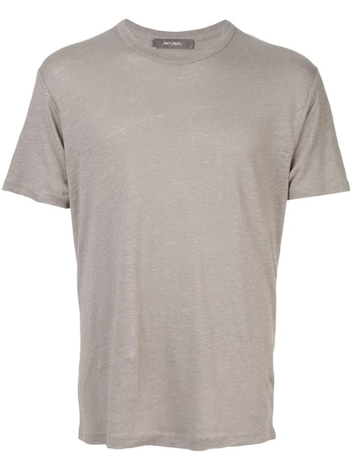 Jac+ Jack Round Neck T-shirt - Grey