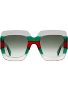 Gucci Eyewear Occhiali Da Sole Quadrati In Acetato - Green