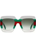 Gucci Eyewear Occhiali Da Sole Quadrati In Acetato - Green