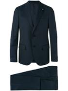 Lardini - Three-piece Suit - Men - Cotton/cupro/viscose/wool - 52, Blue, Cotton/cupro/viscose/wool