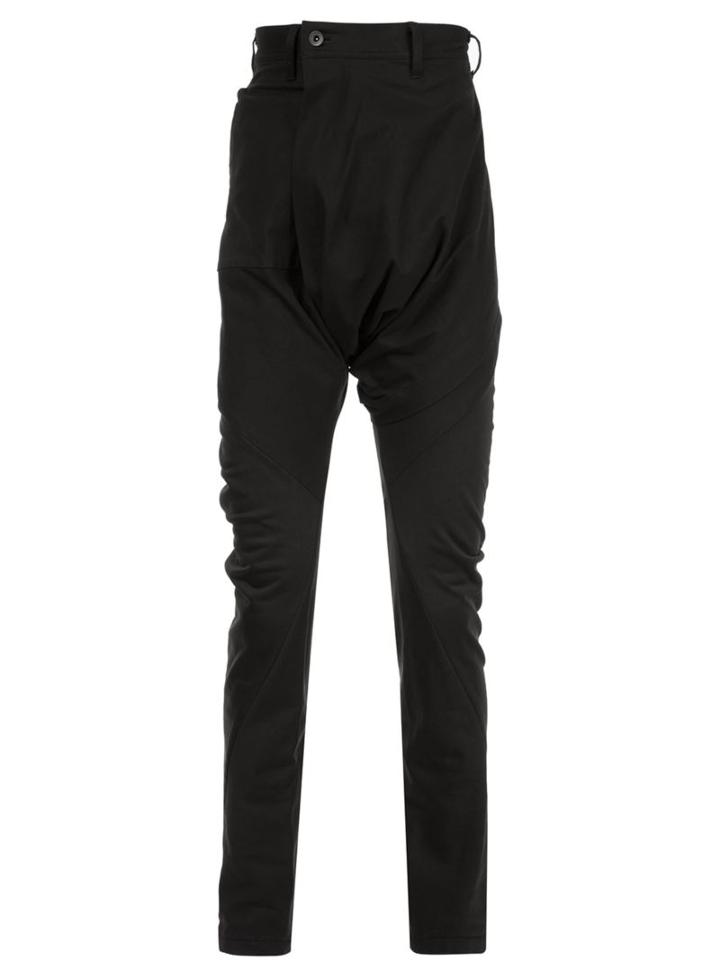 Julius Drop Crotch Trousers, Men's, Size: 3, Black, Cotton/polyurethane