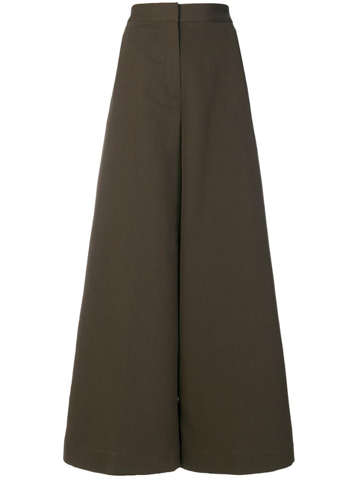 Aspesi Wide Leg Trousers - Brown