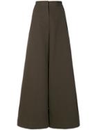 Aspesi Wide Leg Trousers - Brown
