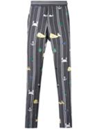 Thom Browne - Sailor Print Trousers - Men - Cupro/mohair/wool - 1, Grey, Cupro/mohair/wool