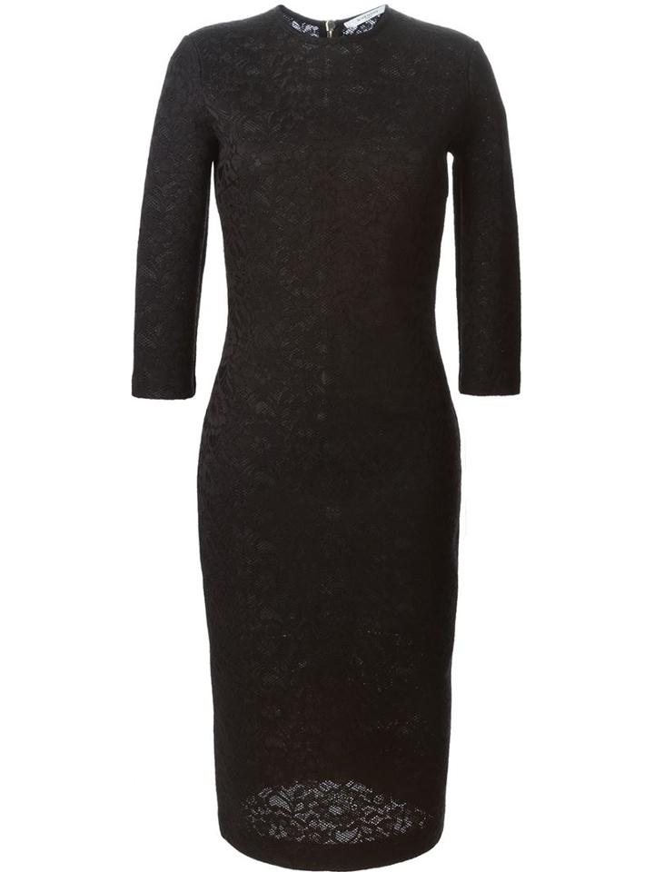 Givenchy Floral Lace Pencil Dress, Women's, Size: 36, Black, Polyester/polyamide/viscose