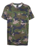 Les (art)ists 'kanye 77' Camouflage T-shirt, Men's, Size: Large, Green, Cotton