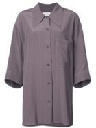 Lemaire Button-up Shirt - Pink & Purple