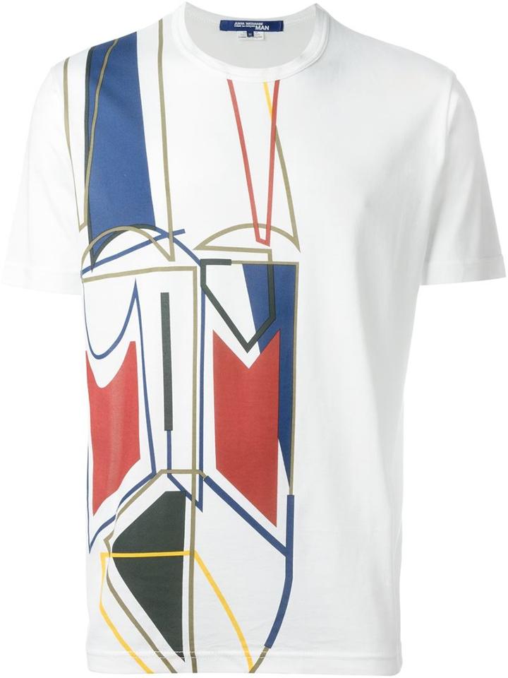 Junya Watanabe Comme Des Garçons Man Printed Crew Neck T-shirt