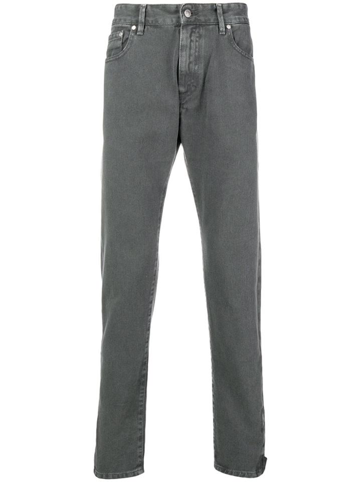 Represent Popper Straight-leg Jeans - Grey
