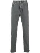 Represent Popper Straight-leg Jeans - Grey