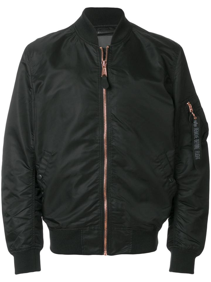 Alpha Industries Ruched Bomber Jacket - Black