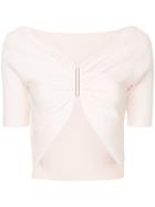 Dion Lee Cinched Rib Top - Pink