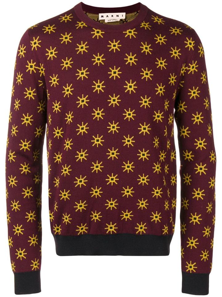 Marni Star Patterned Sweater - Pink & Purple