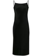 Andrea Ya'aqov Midi Slip Dress - Black