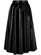 Msgm Full Flared Skirt - Black