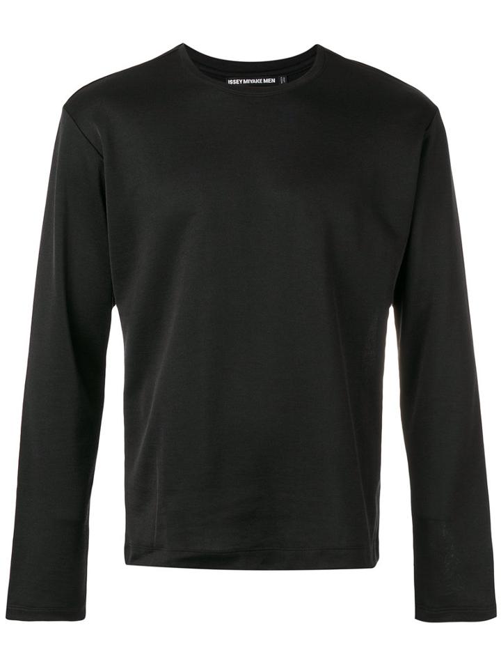 Long Sleeved Sweater - Men - Cotton/polyester - 3, Black, Cotton/polyester, Issey Miyake Men