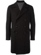 Tagliatore Flap Pockets Coat, Men's, Size: 52, Brown, Virgin Wool/polyamide/cotton