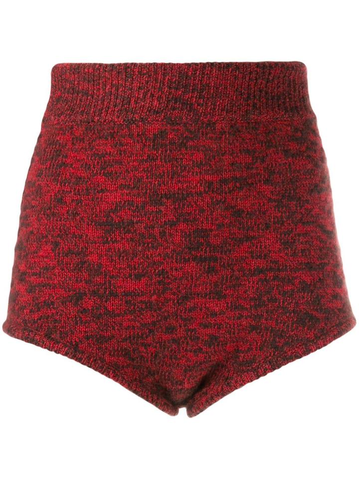 Cashmere In Love Knit Kiki Shorts - Red