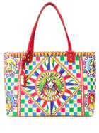 Dolce & Gabbana Sicilian Carretto Beatrice Tote Bag - Red