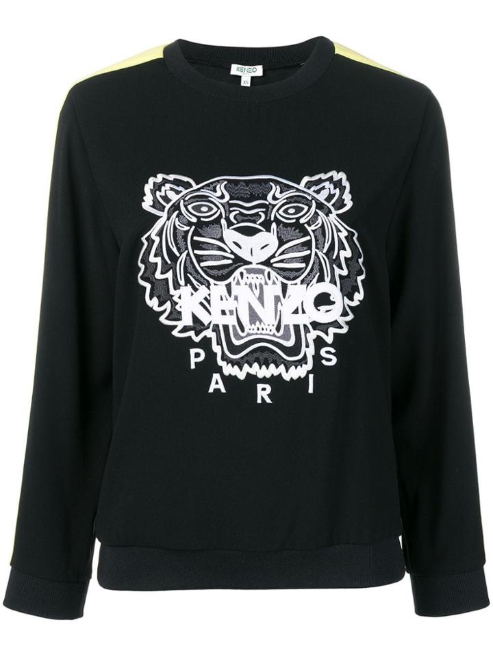 Kenzo Tiger Panelled Sweatshirt - Black
