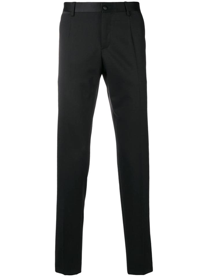 Dolce & Gabbana Slim Tailored Trousers - Black