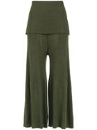 Osklen Overlay Knit Trousers - Green