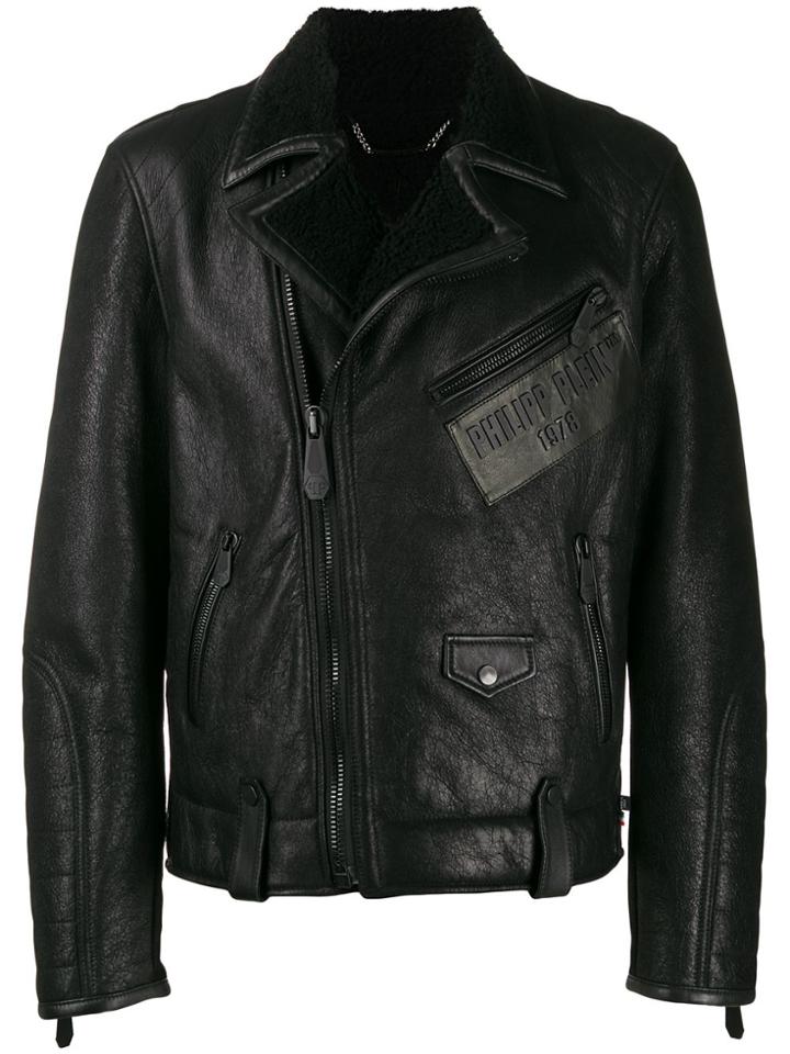 Philipp Plein Luxury Biker Jacket - Black
