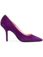 Anna F. Pointed Toe Pumps - Pink & Purple