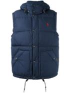 Polo Ralph Lauren Classic Padded Gilet, Men's, Size: Xl, Blue, Polyester/nylon/cotton/feather Down