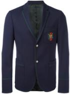 Gucci Cambridge 70s Stretch Twill Jacket, Men's, Size: 48, Blue, Polyester/spandex/elastane/cupro/wool