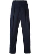 Marni Button Cuff Trousers, Men's, Size: 46, Blue, Cotton