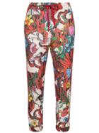 Gucci Floral Track Pants With Stripe Detailing - Multicolour