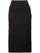 Veronica Beard Piped Pencil Skirt - Black