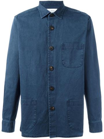 Schnaydermans 'overshirt Overdyed One' Shirt - Blue