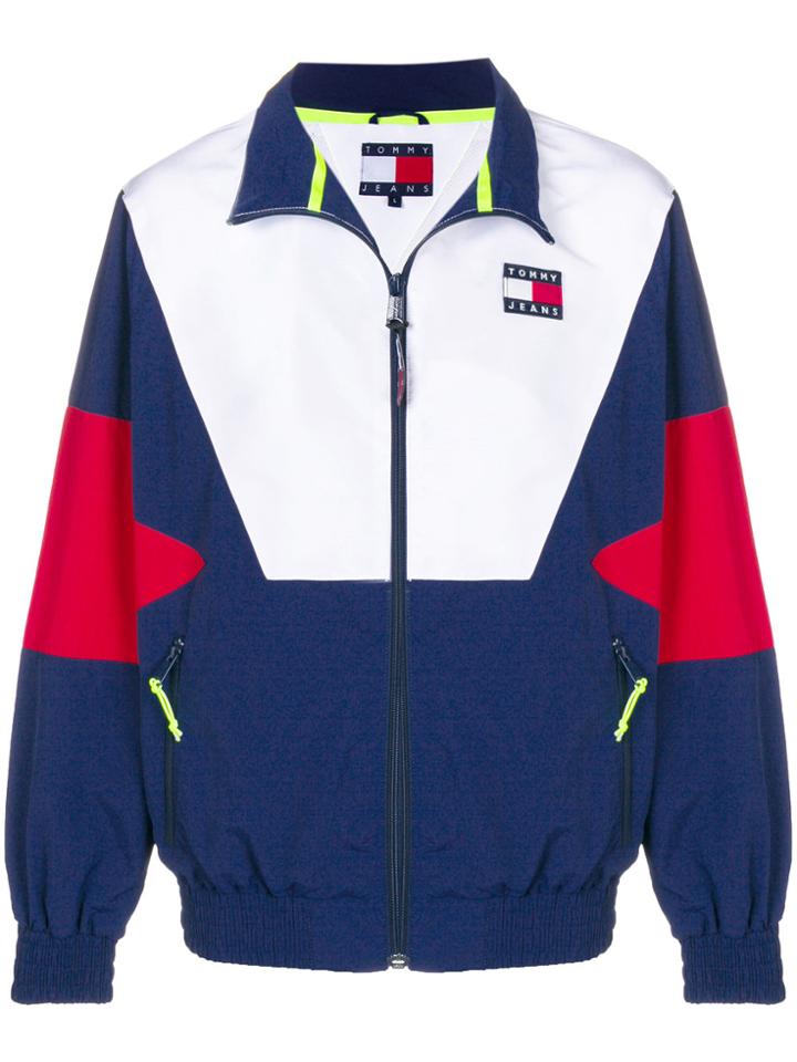 Tommy Jeans Colour Block Zipped Jacket - Multicolour