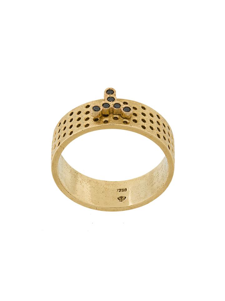 Savoir Joaillerie 18kt Yellow Gold And Diamonds Lui Ring - Metallic