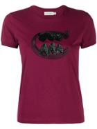 Coach Sequin Embroidered T-shirt - Pink