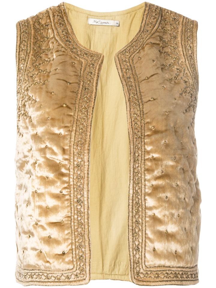 Mes Demoiselles Embellished Waistcoat - Nude & Neutrals