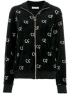 Chiara Ferragni Cf Pattern Zipped Jacket - Black