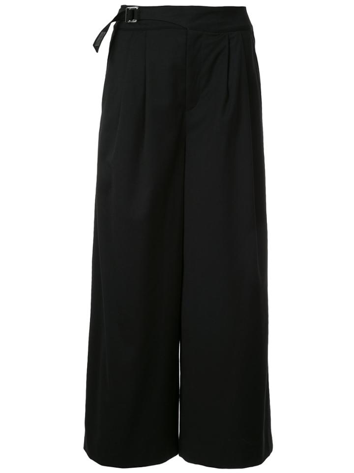 Loveless Belted Waist Culottes - Black