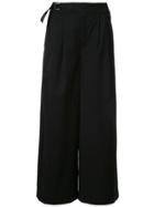 Loveless Belted Waist Culottes - Black