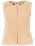 Gloria Coelho Zipped Waistcoat - Nude & Neutrals