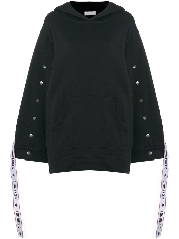 Constance C Logo Band Hoodie - Black