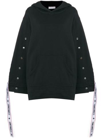 Constance C Logo Band Hoodie - Black