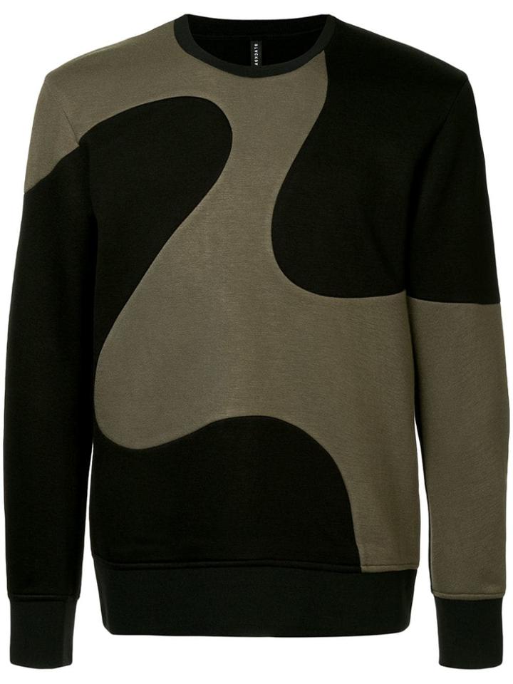 Blackbarrett 'curved Lines' Sweatshirt - Green