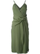 C/meo - Gathered Dress - Women - Polyester/viscose - L, Green, Polyester/viscose