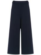 Gloria Coelho Cropped Wide-leg Pants - Blue