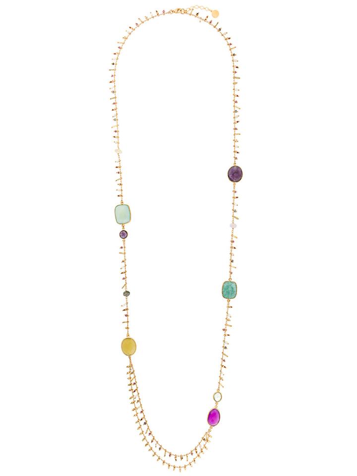Gas Bijoux Serti Pondicherie Long Necklace - Metallic